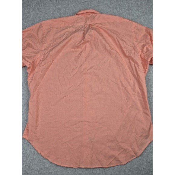 NWT Polo Ralph Lauren Mens Classic Fit Button-Down Shirt 17 34/35 Orange Check - Picture 7 of 7